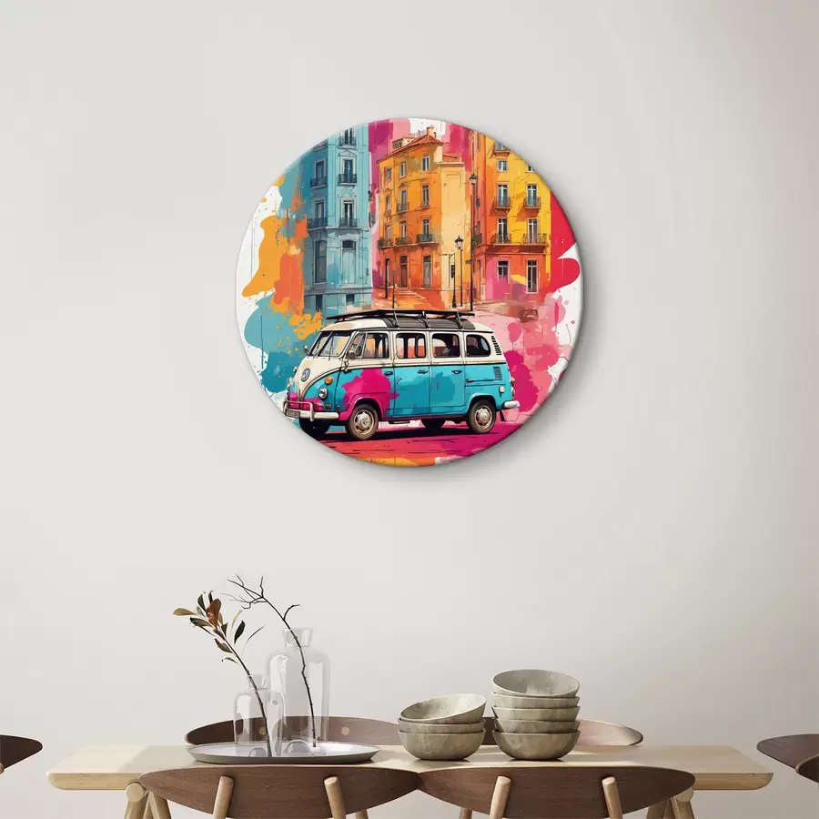  Schilderijen Een kleurrijke reis door stedelijke plekken r38593