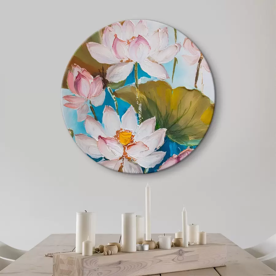  Peintures Une peinture de fleurs et de feuilles r38608