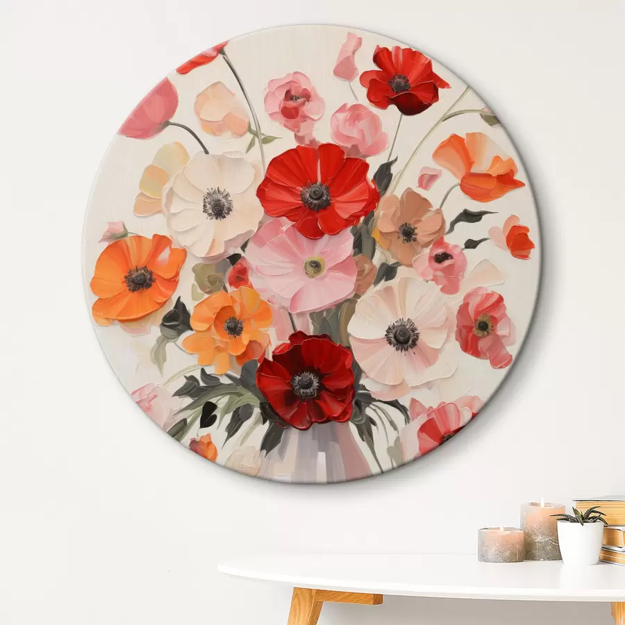  Schilderijen Een boeket bloemen in een vaas r40433