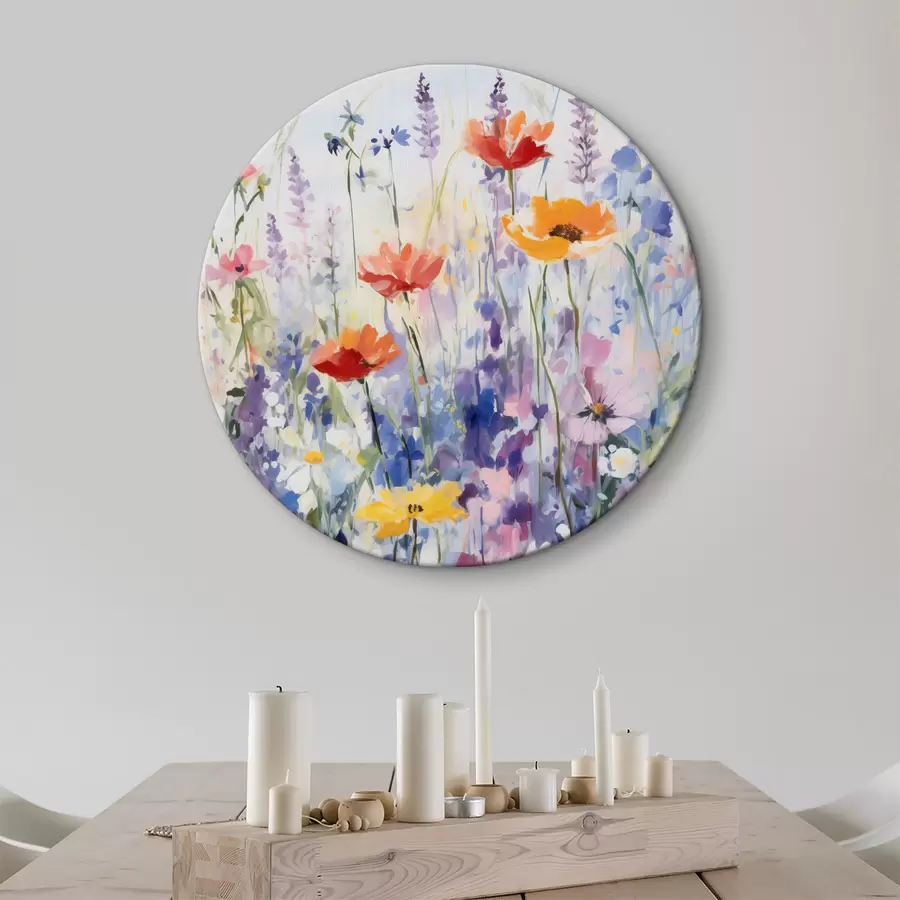  Schilderijen Wilde bloemen in aquarel r40503