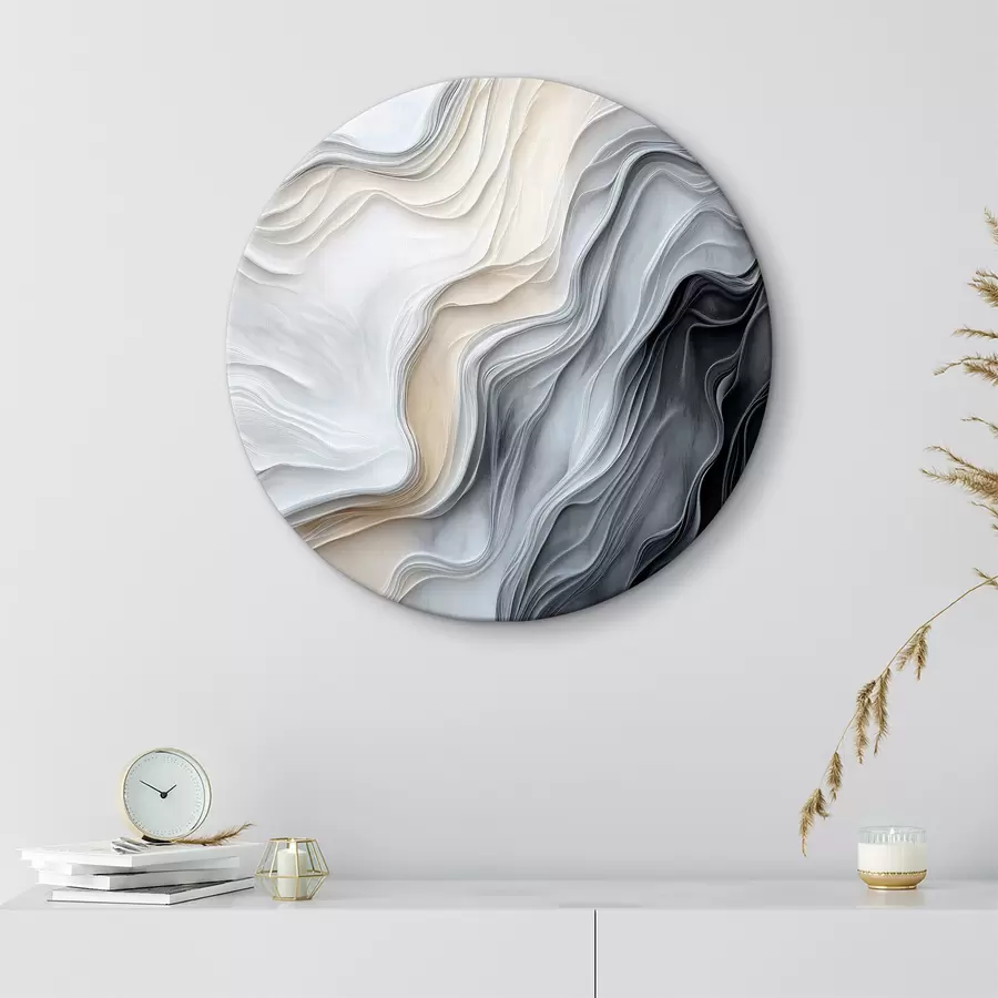  Schilderijen Abstracte golven met imitatiestructuur r40507