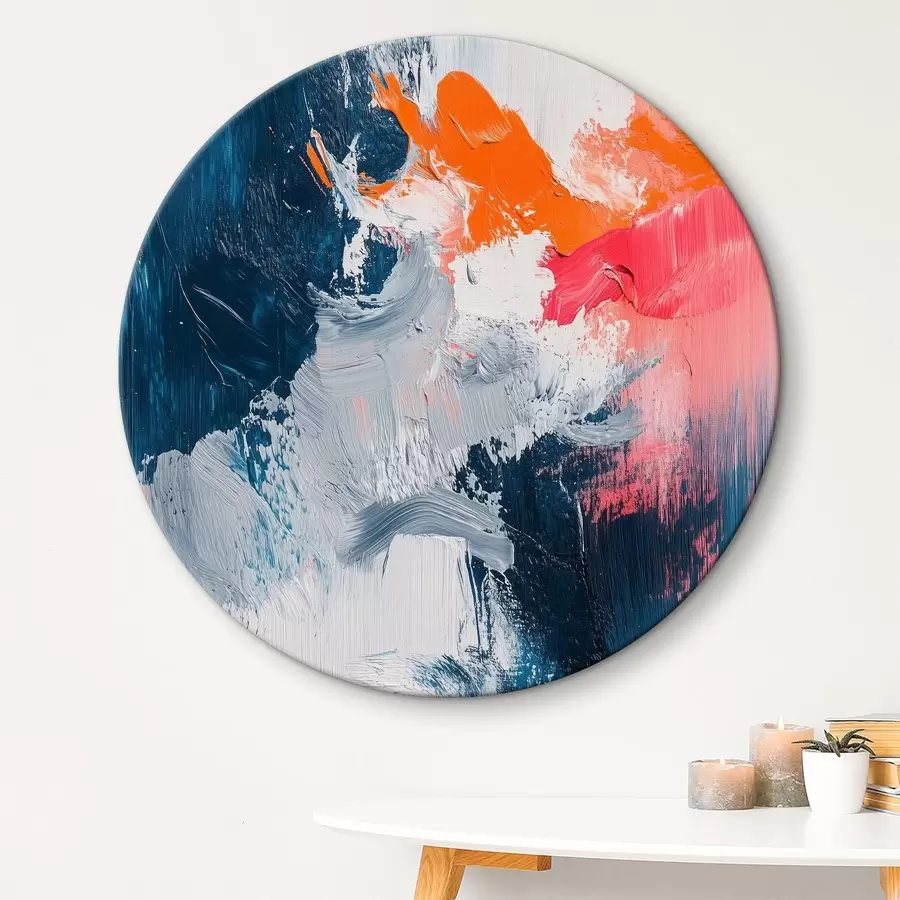  Schilderijen Kleurrijk abstract olieverfschilderij r40652