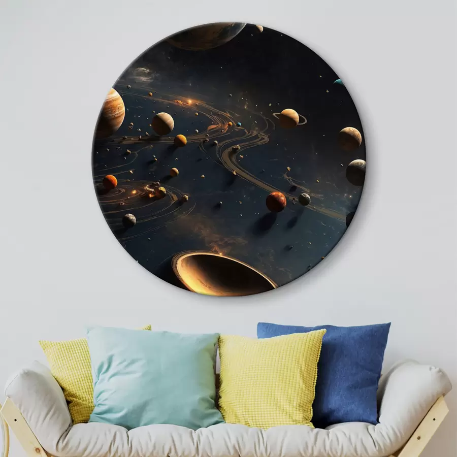  Schilderijen Planeten bouwen r40699