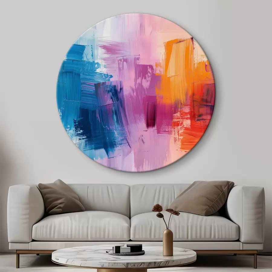  Schilderijen Verfstreken, verschillende kleuren, aquarel r40786