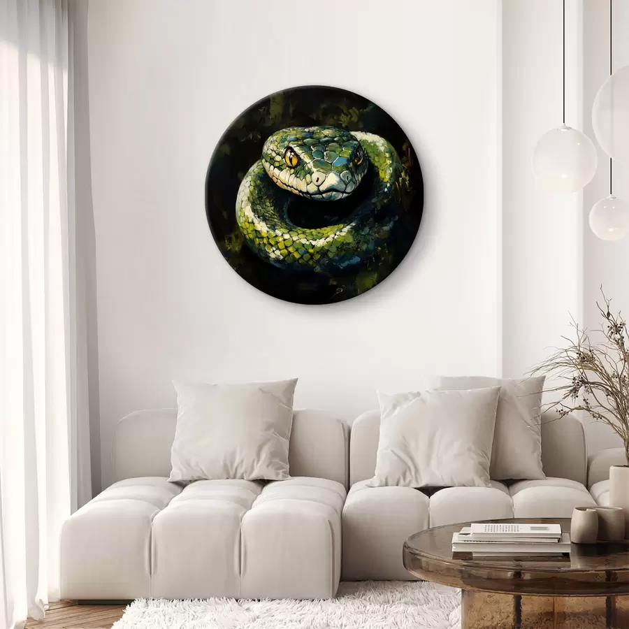  Peintures Serpent vert r40827