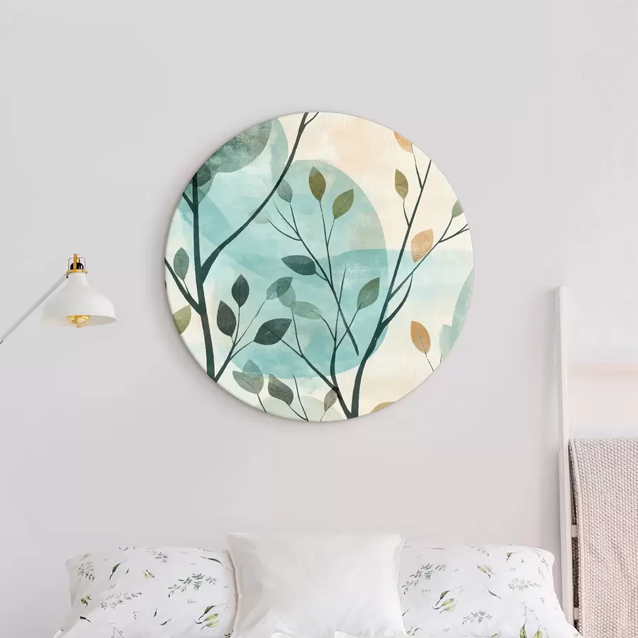  Peintures Branches, cercles d'aquarelle r40846