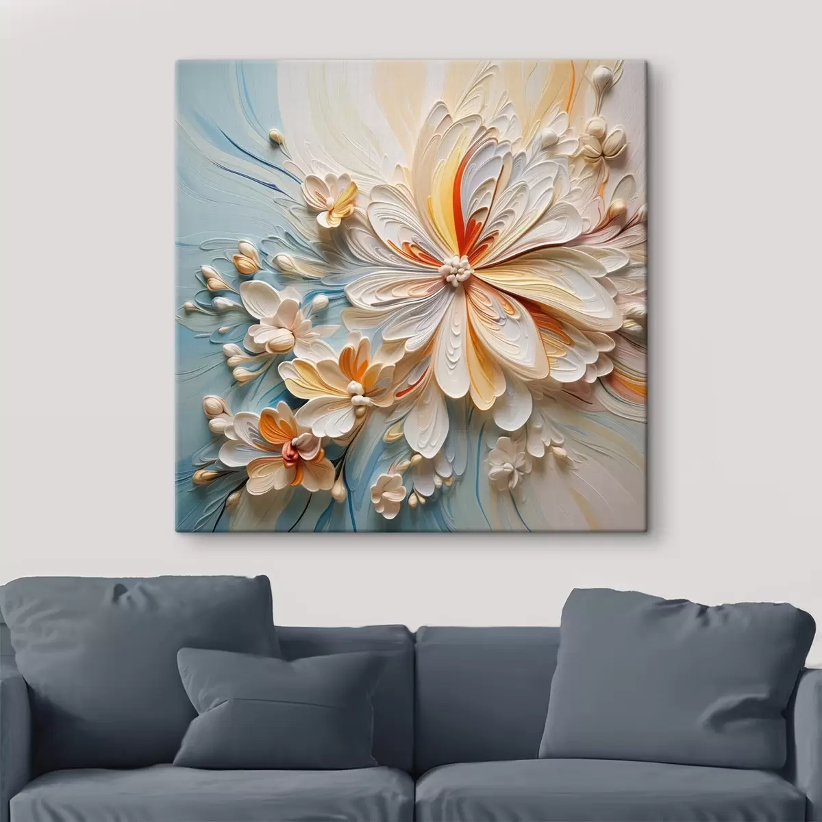  Peintures Abstraction florale volumétrique, modélisation de l'imitation s42189