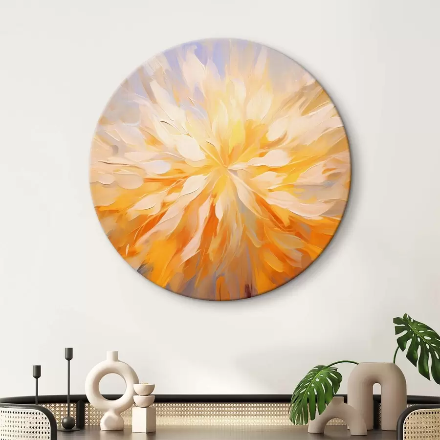  Schilderijen Grote abstracte bloem r42184