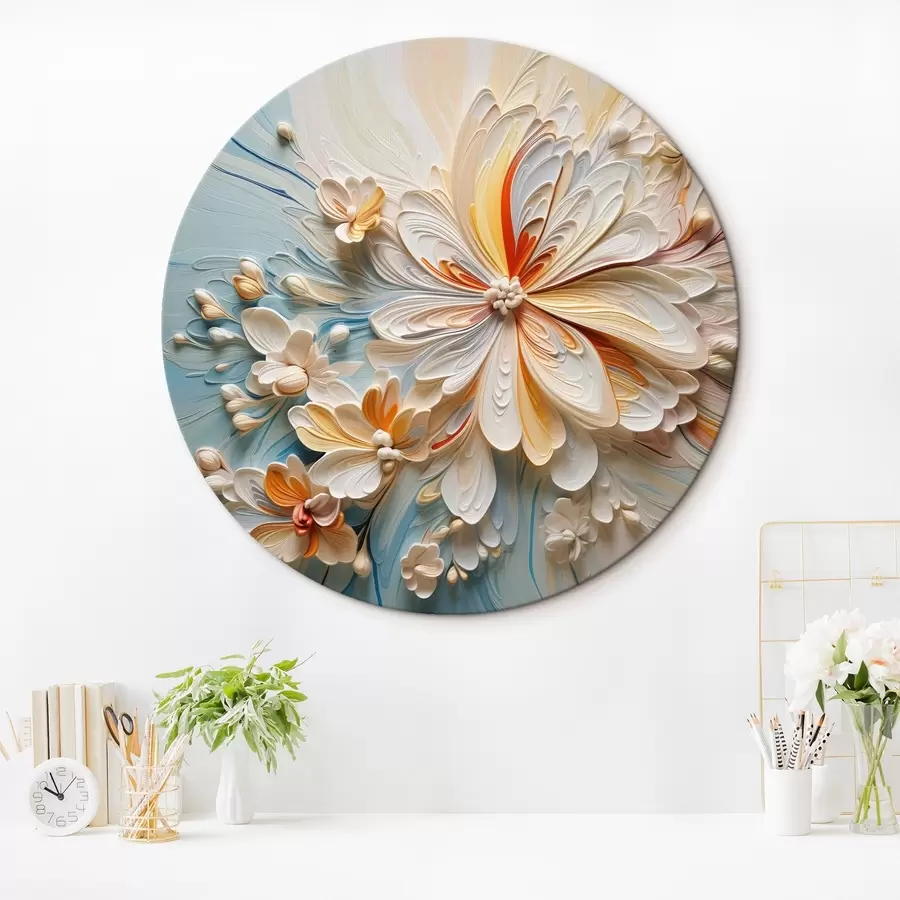  Peintures Abstraction florale volumétrique, modélisation de l'imitation r42189