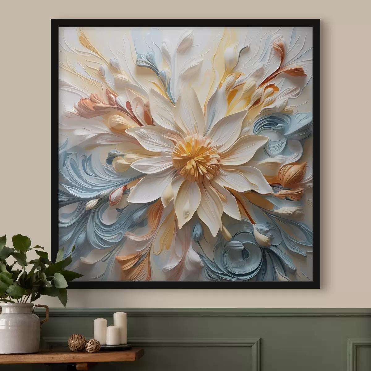 Affiche Abstraction florale, imitation de modèles f42188