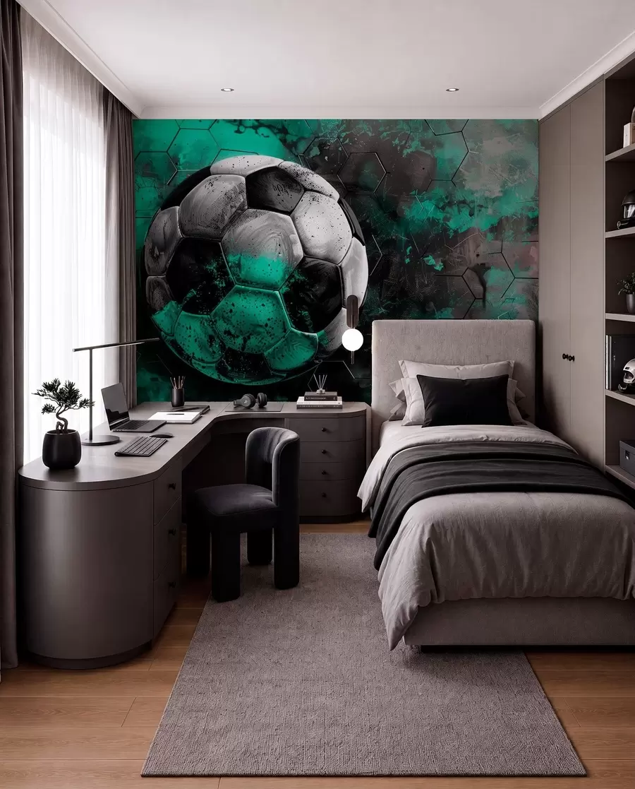 Papier peint photo Ballon de football w08618