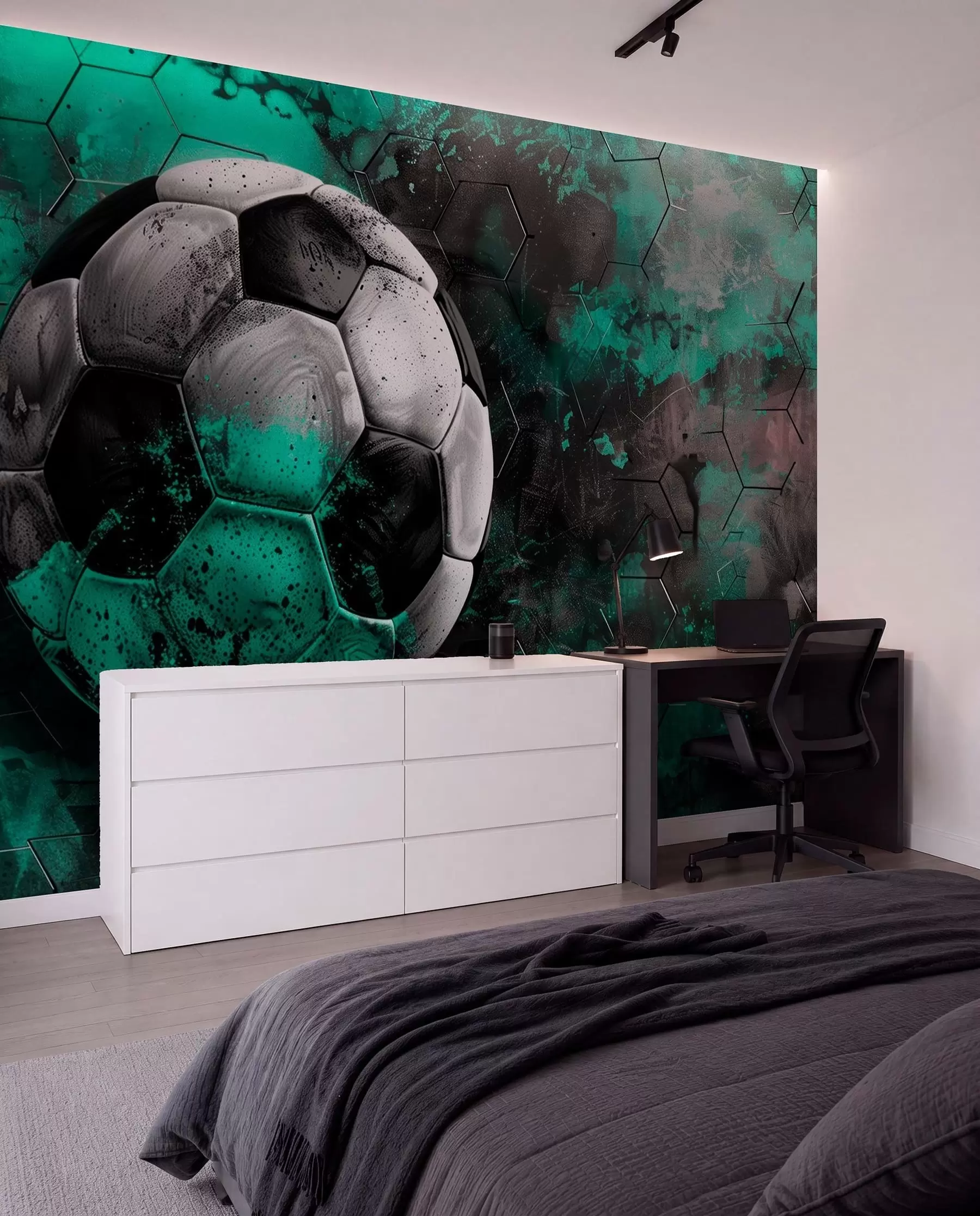 Papier peint photo Ballon de football w08618