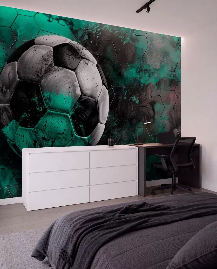 Papier peint photo Ballon de football w08618