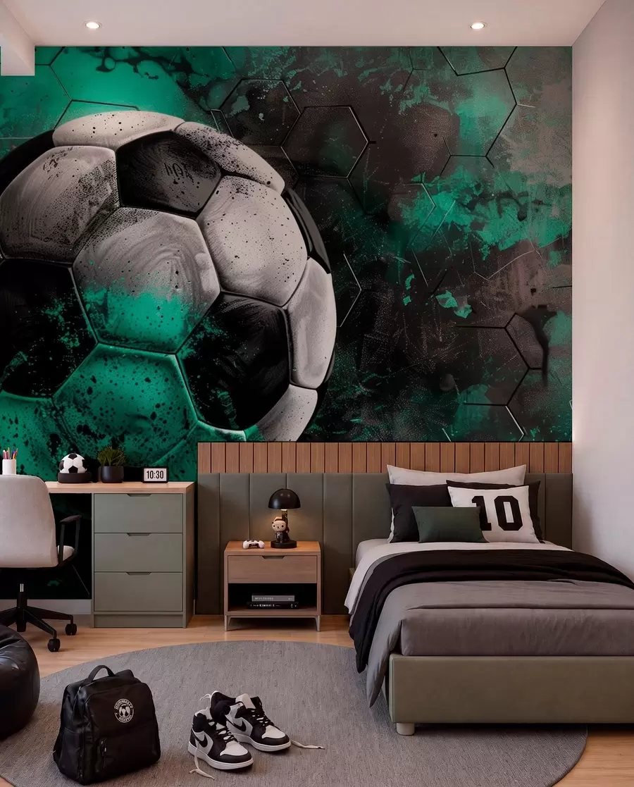 Papier peint photo Ballon de football w08618