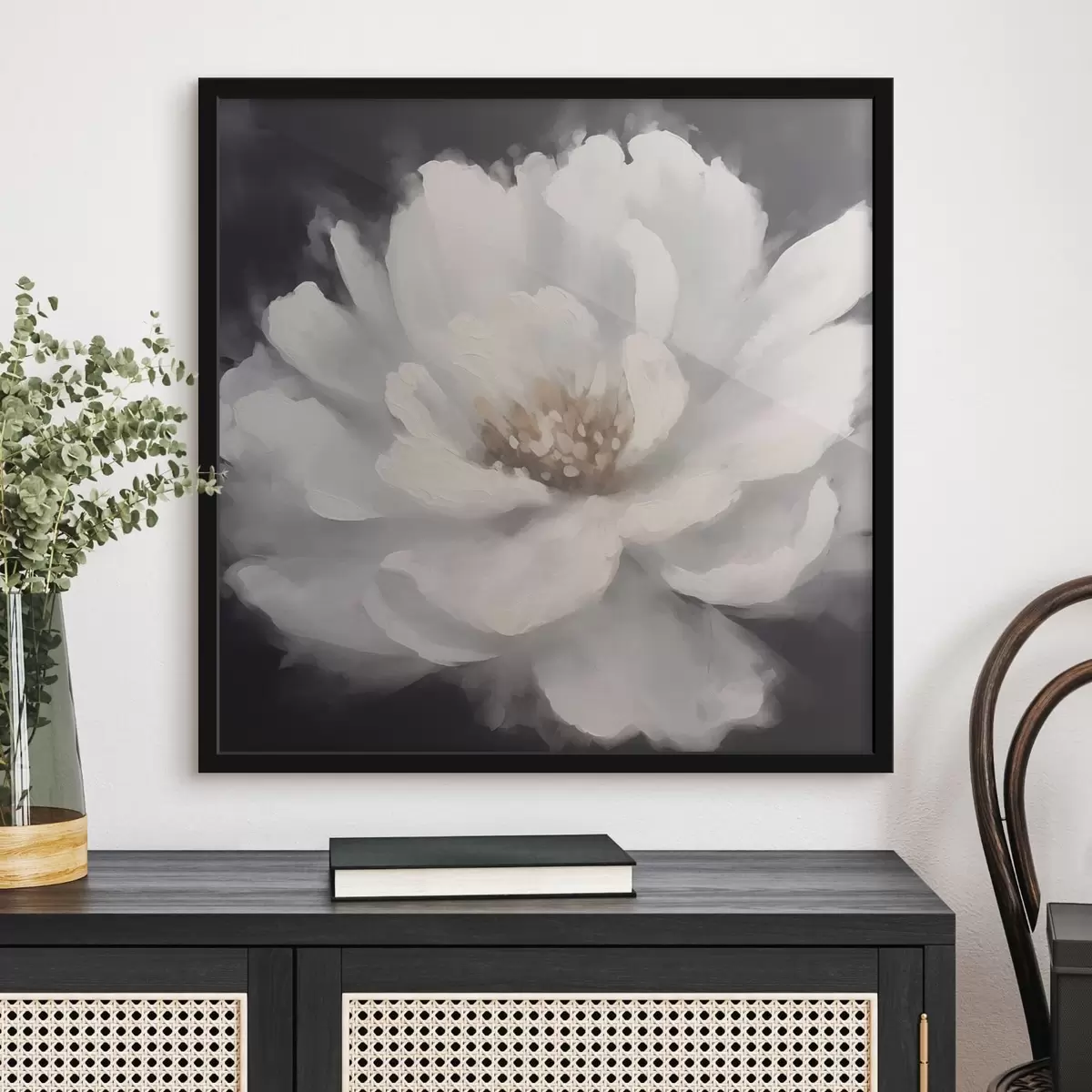 Affiche Pivoine blanche f42338