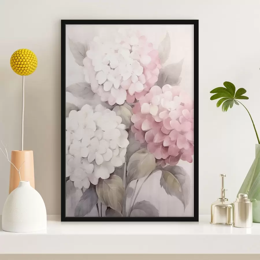Fotobehang Hortensia bloemen f42347