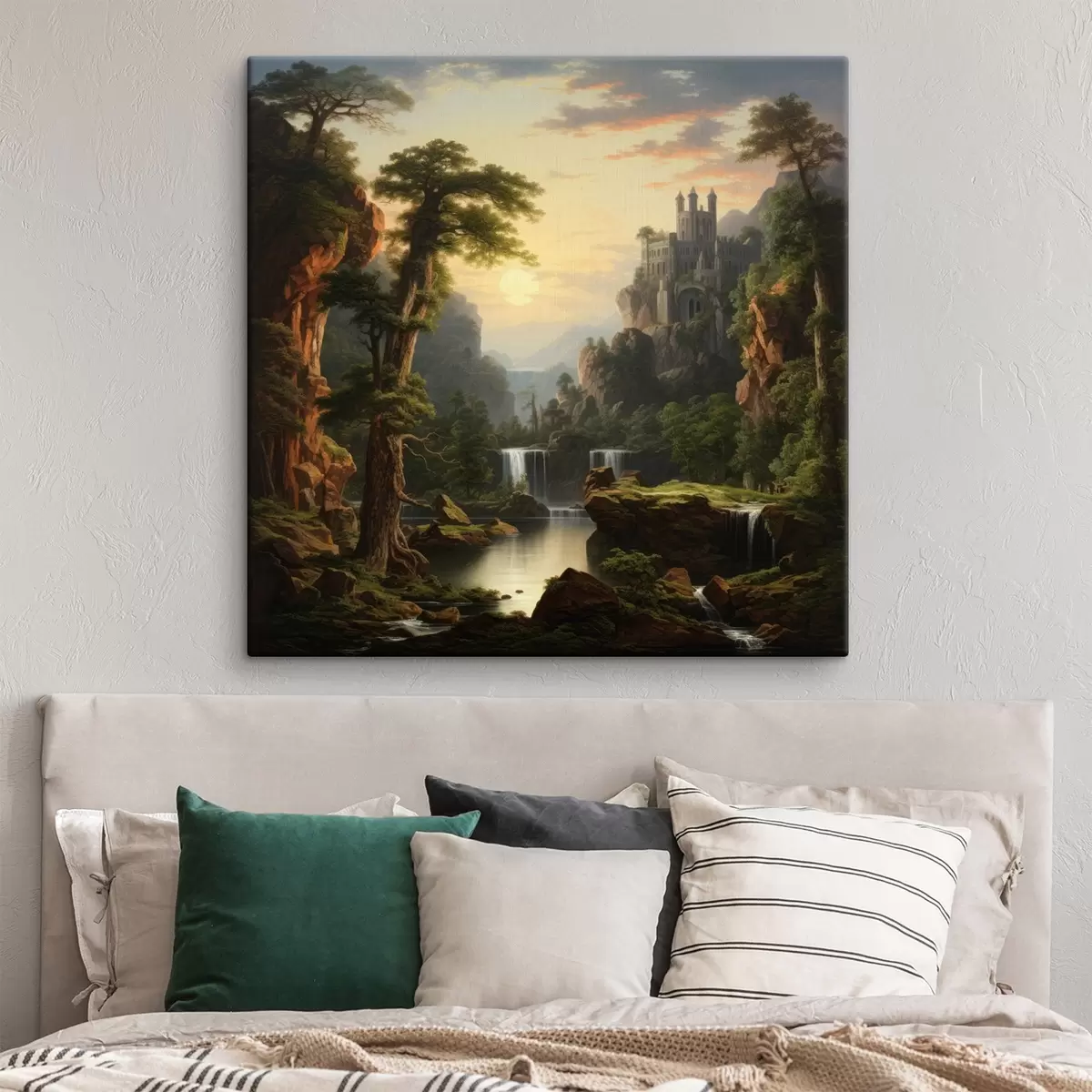  Peintures Chute d'eau dans les montagnes s42386