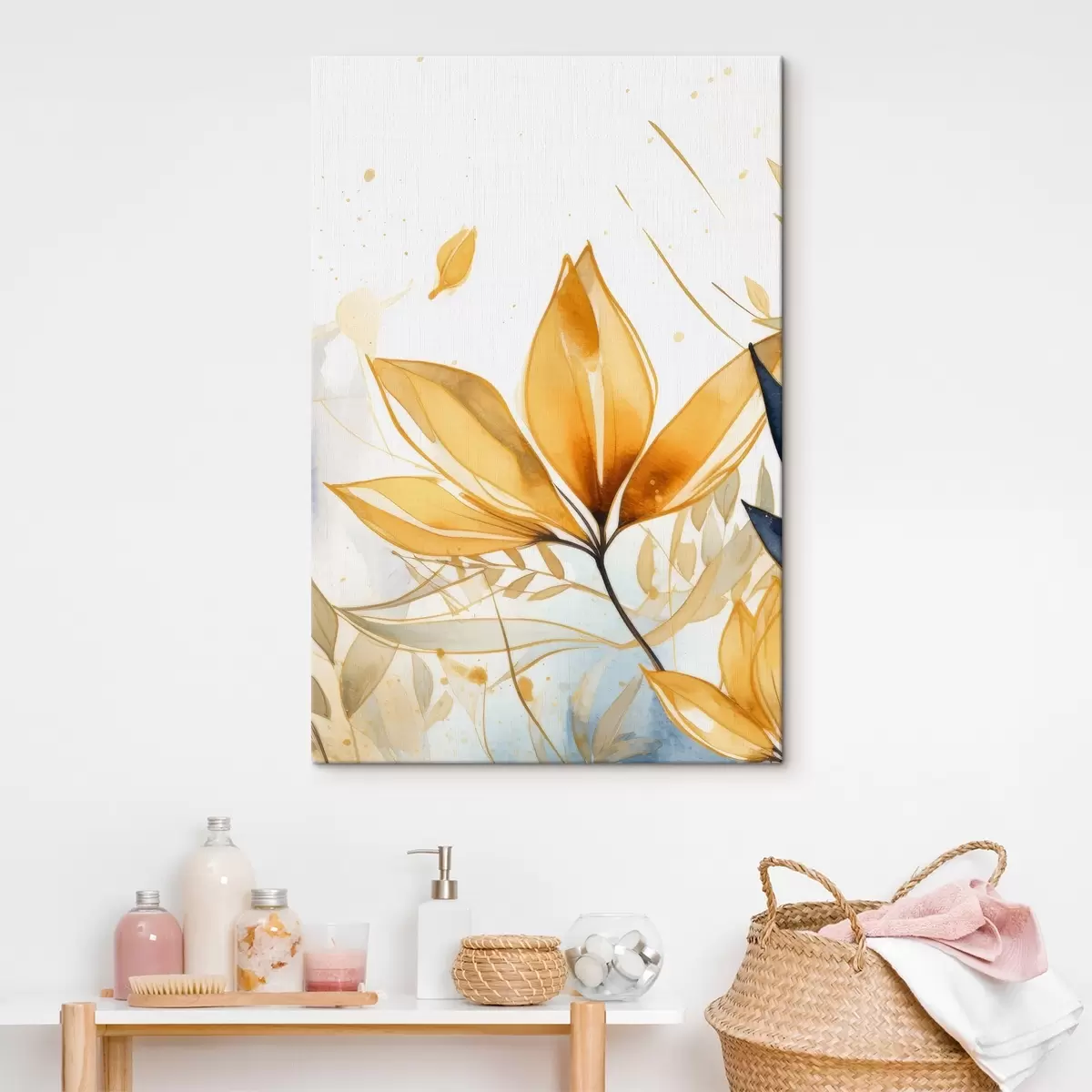  Schilderijen Bloem. imitatie aquarel s42391