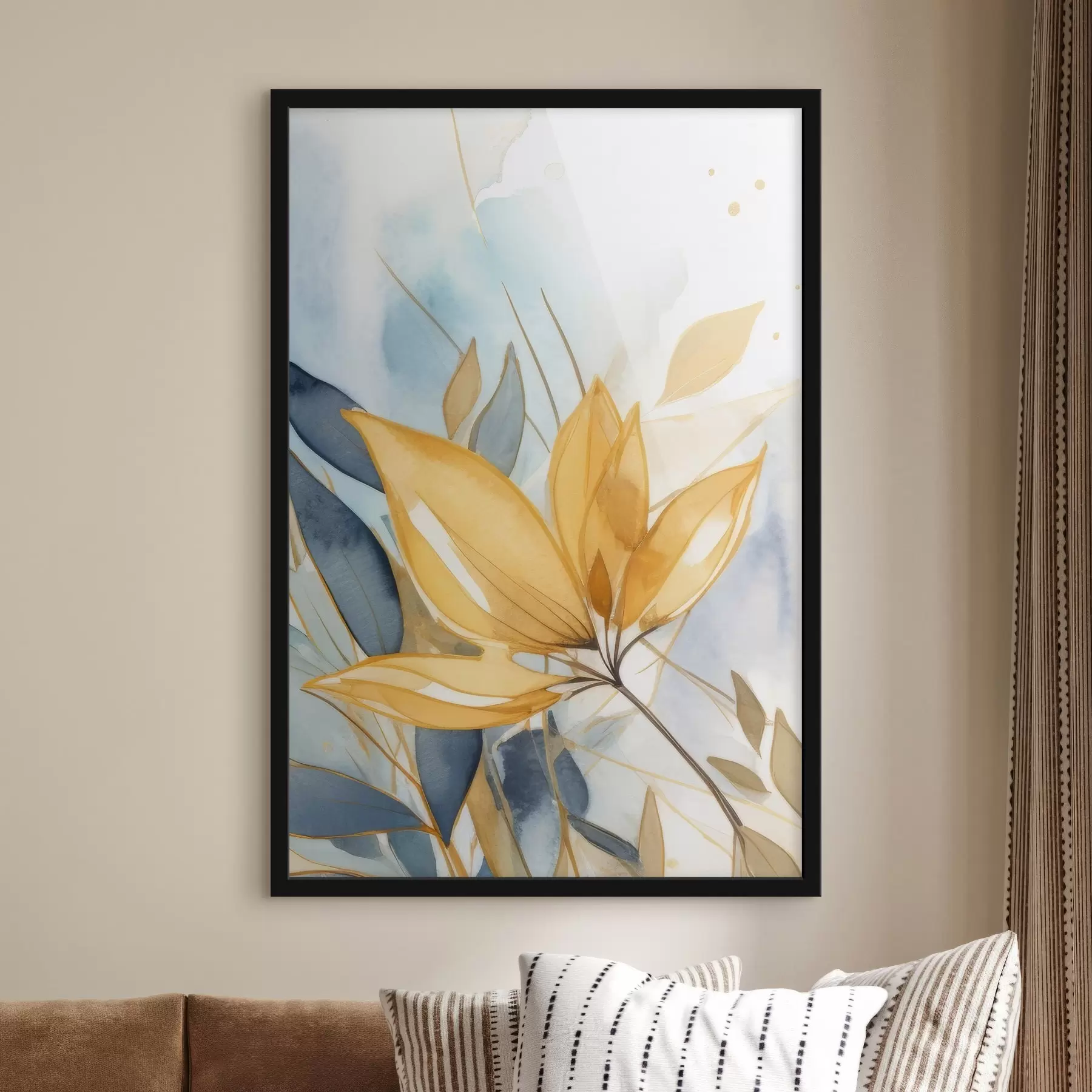 Papier peint photo Fleurs abstraites en aquarelle f42387