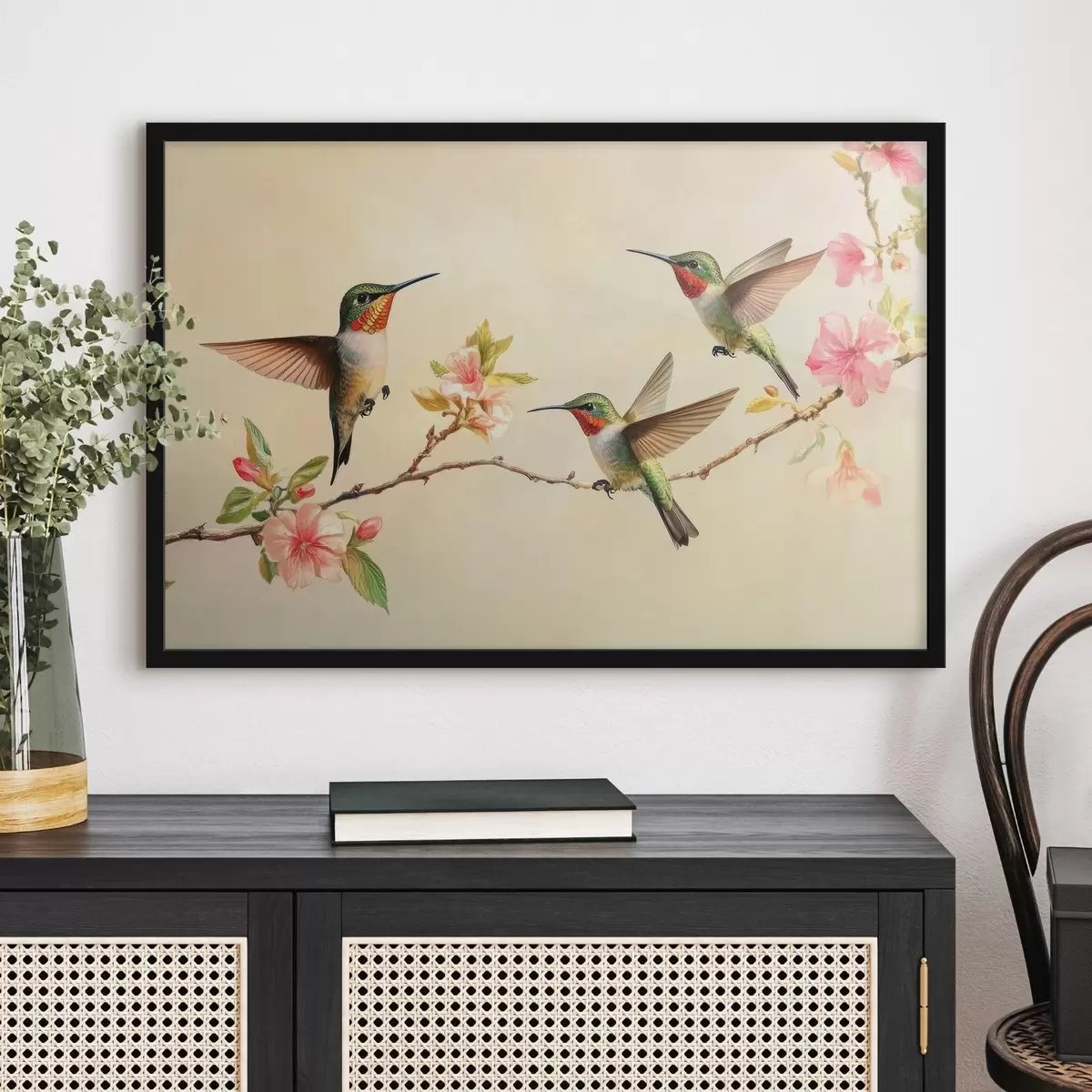 Affiche Oiseaux sur les branches f42392
