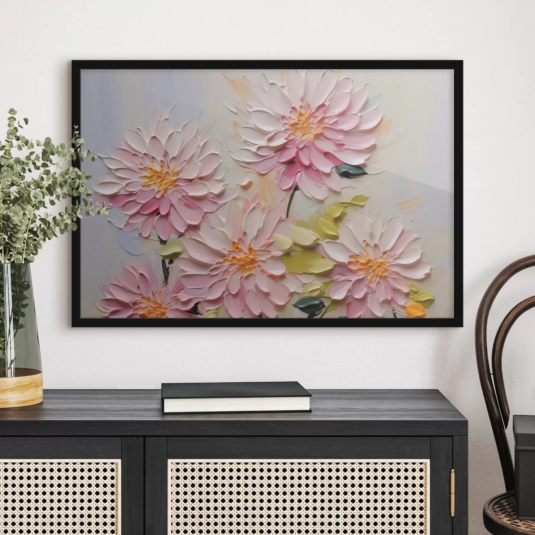  Peintures Chrysanthèmes imitant des traits de peinture f42423