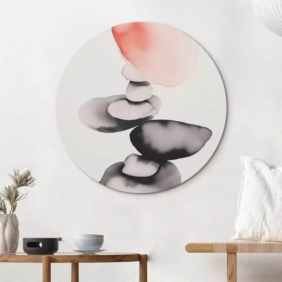  Schilderijen Abstractie van vlekken in de stijl van natte aquarel r42409