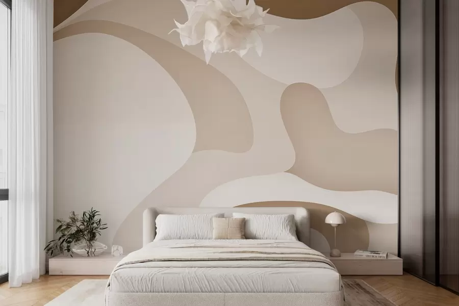 Fotobehang Abstracte golven w02760v1