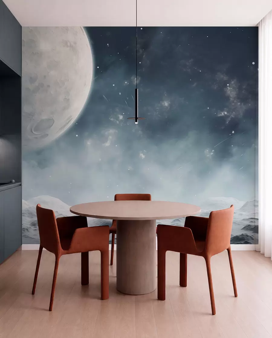 Papier peint photo Paysage lunaire abstrait w02797
