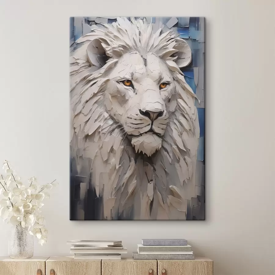  Schilderijen Leeuw imitatieschilderij s42468