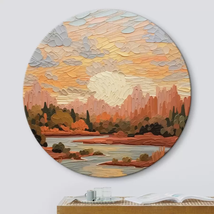  Schilderijen Landschap imitatie penseelstreken r42469