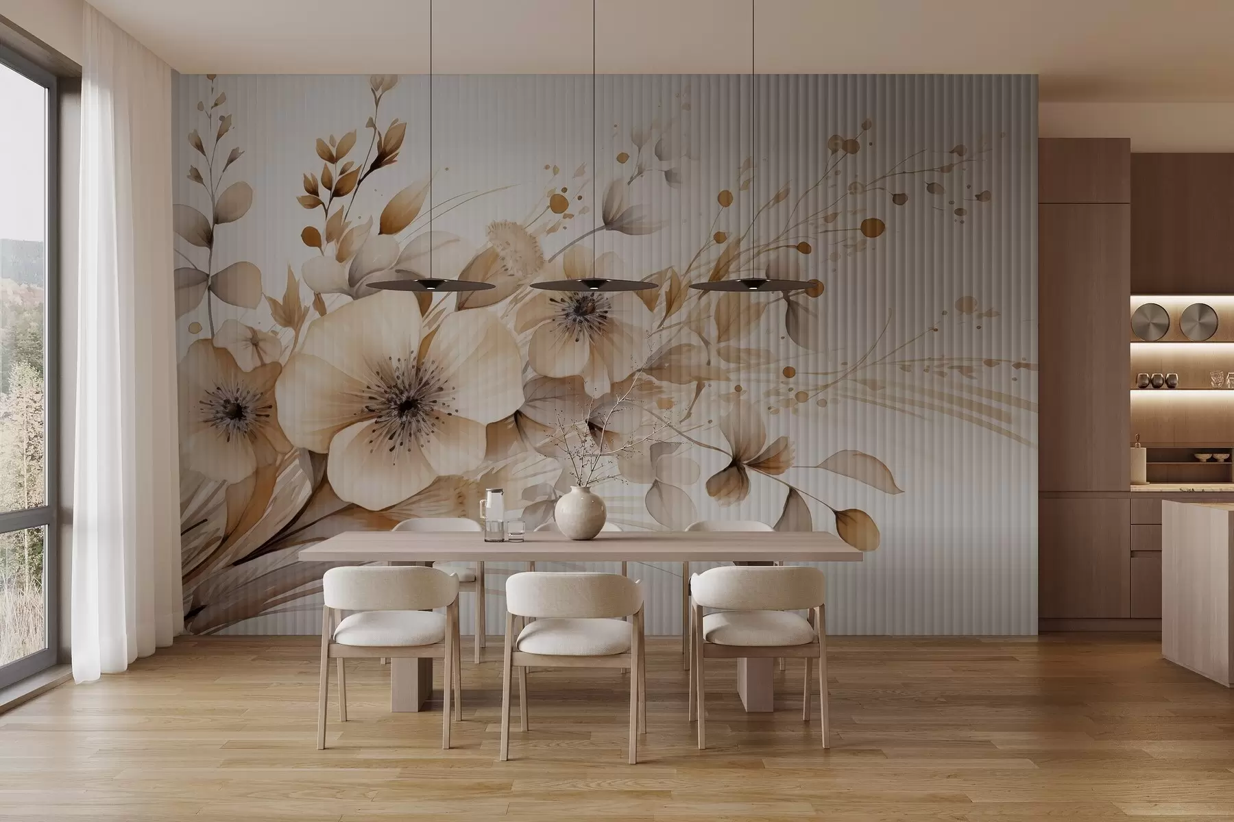 Papier peint photo Bouquet aquarelle w02850