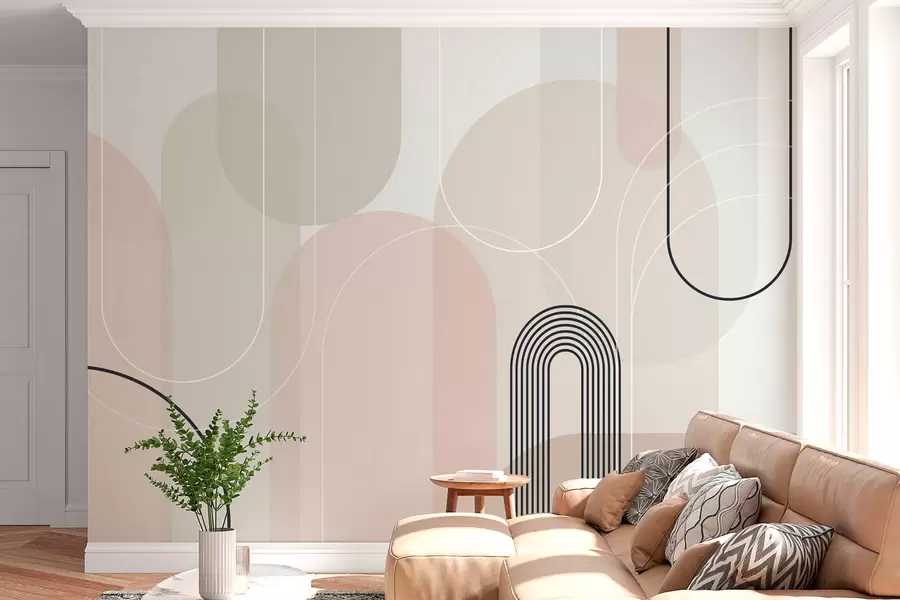 Papier peint photo Des arcs minimalistes et élégants w02826