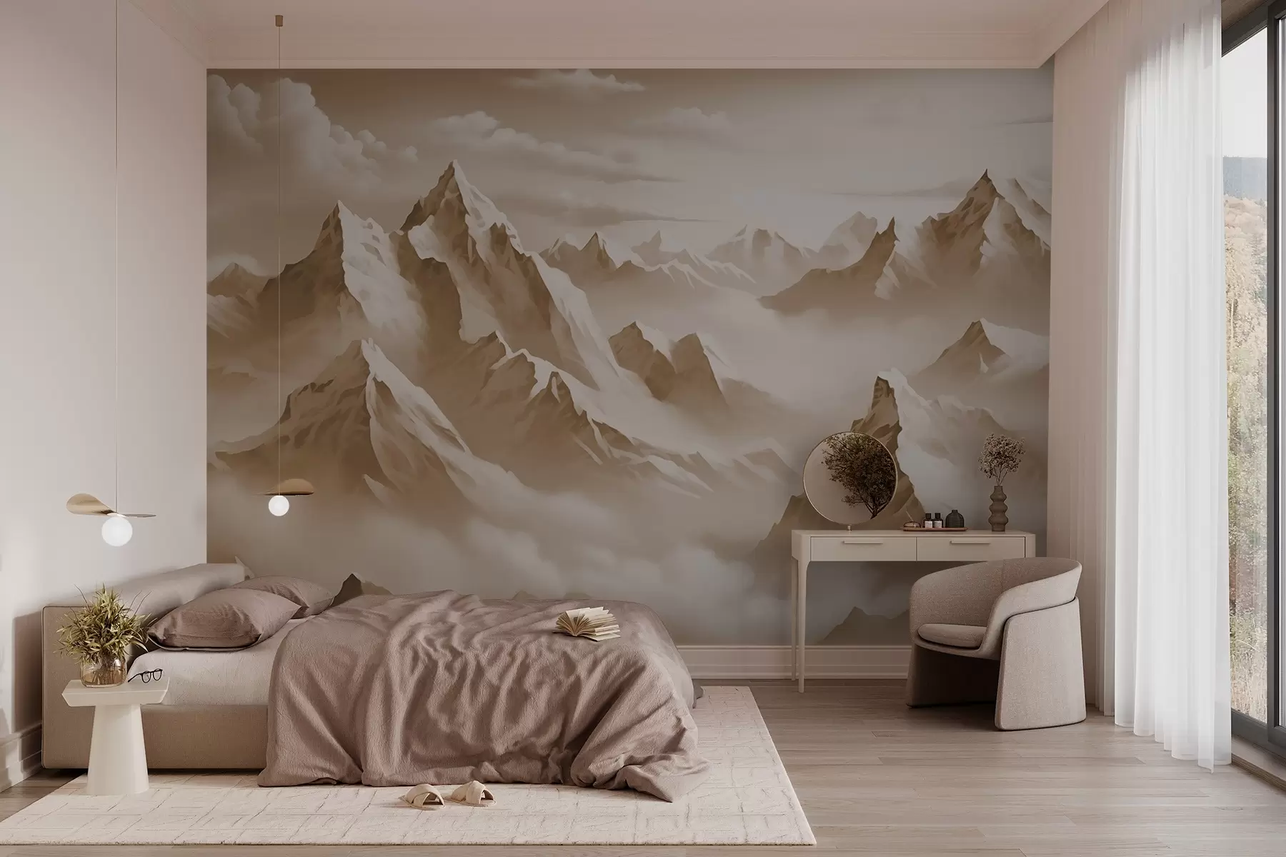 Fotobehang Berglandschap w02862v1