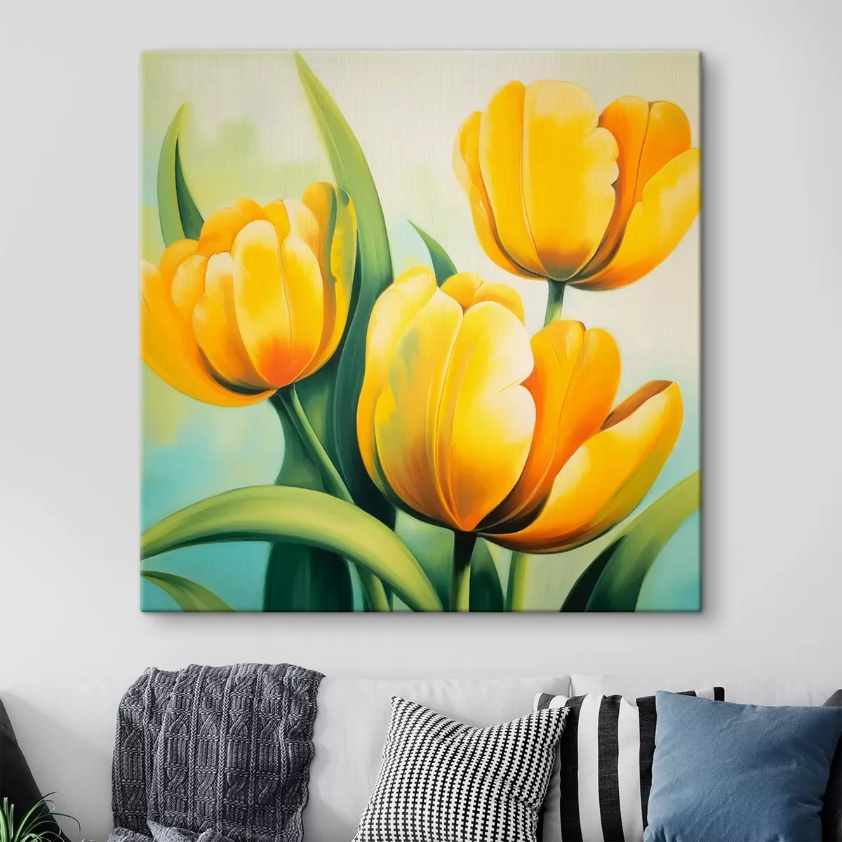  Peintures Tulipes jaunes s42479