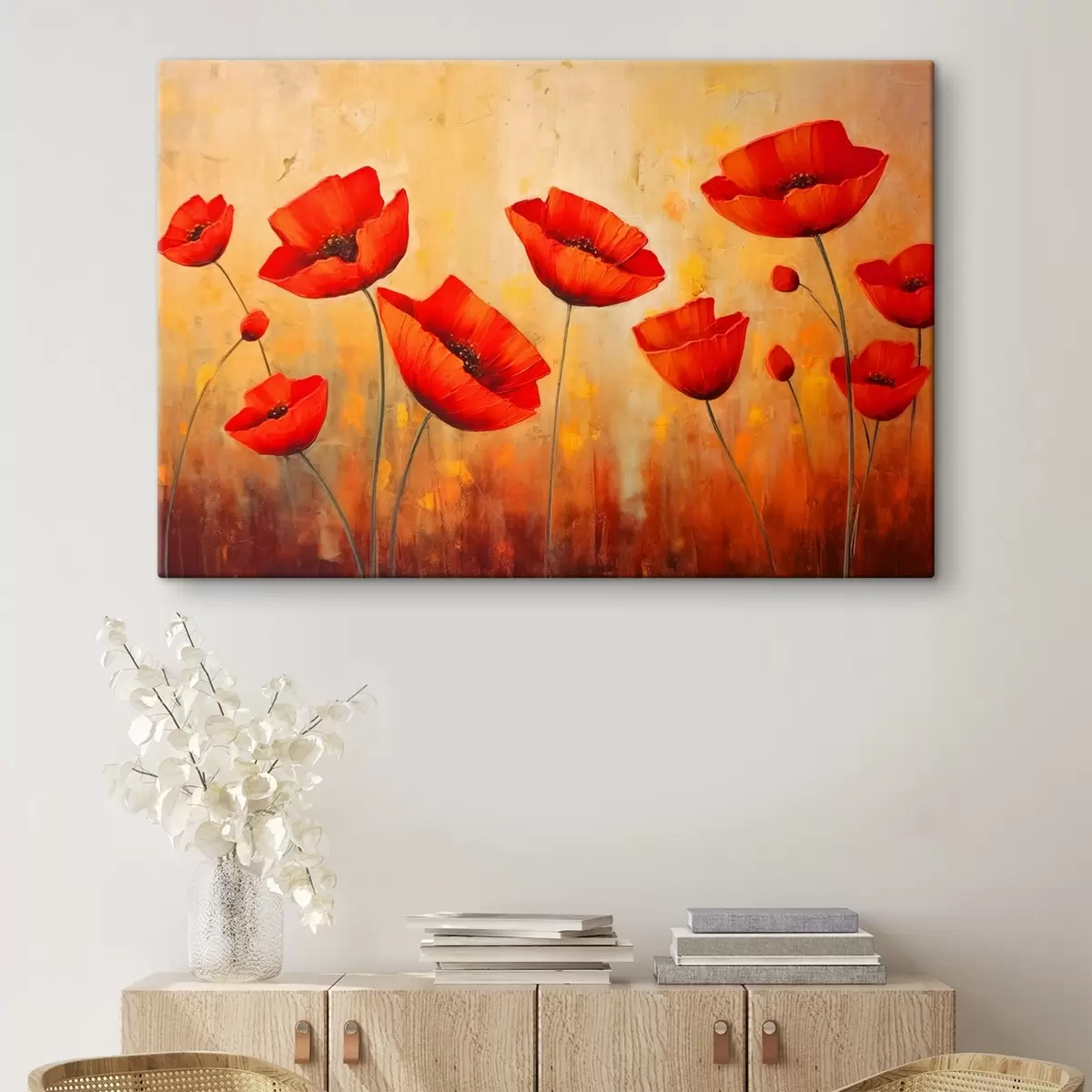  Schilderijen Rode klaprozen s42483