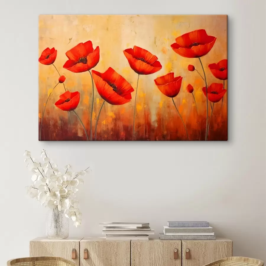  Peintures Coquelicots rouges s42483