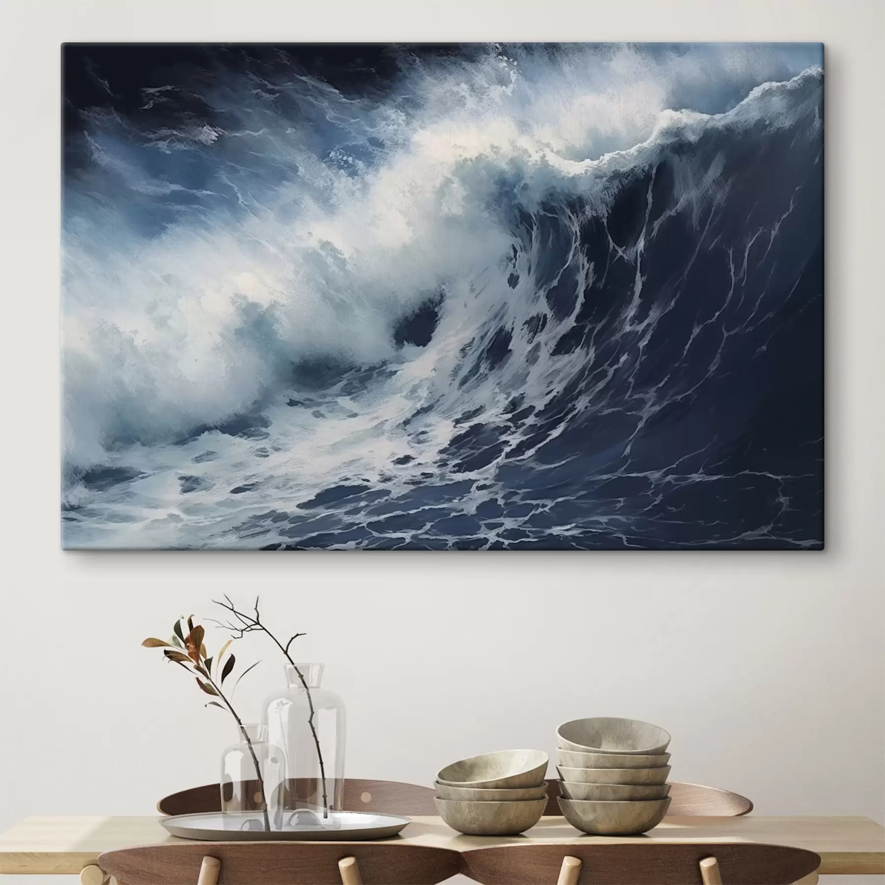 Fotobehang Stormachtige oceaangolf s42487