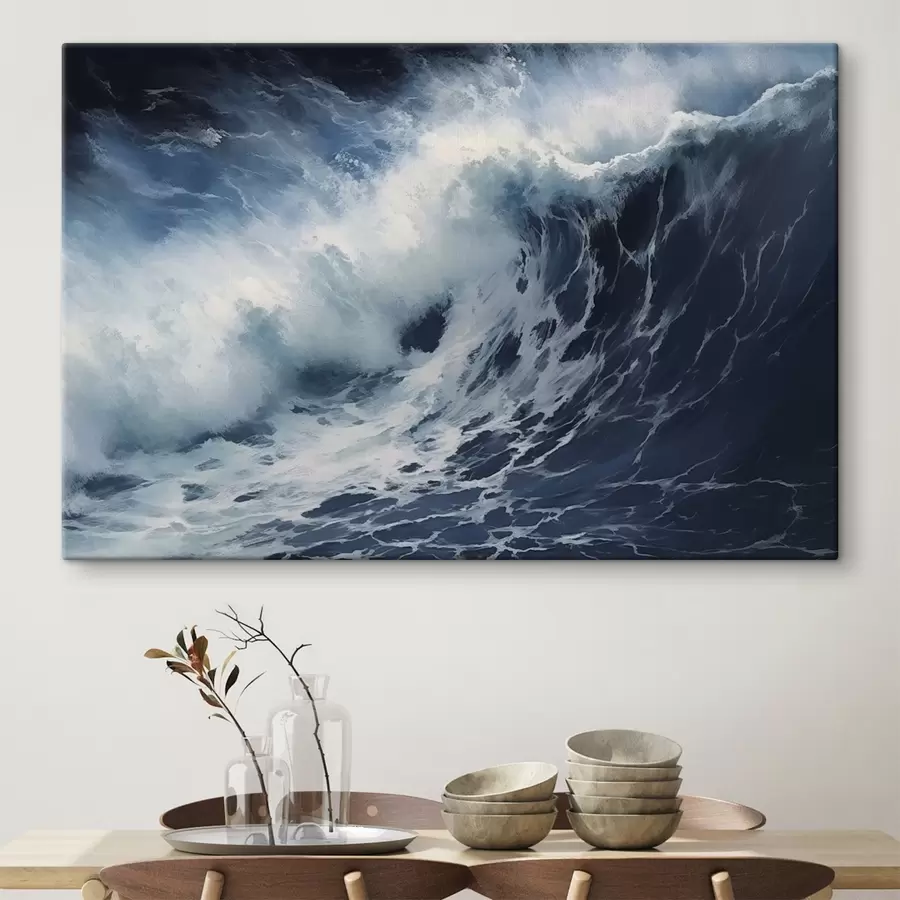  Peintures Vague océanique tempétueuse s42487