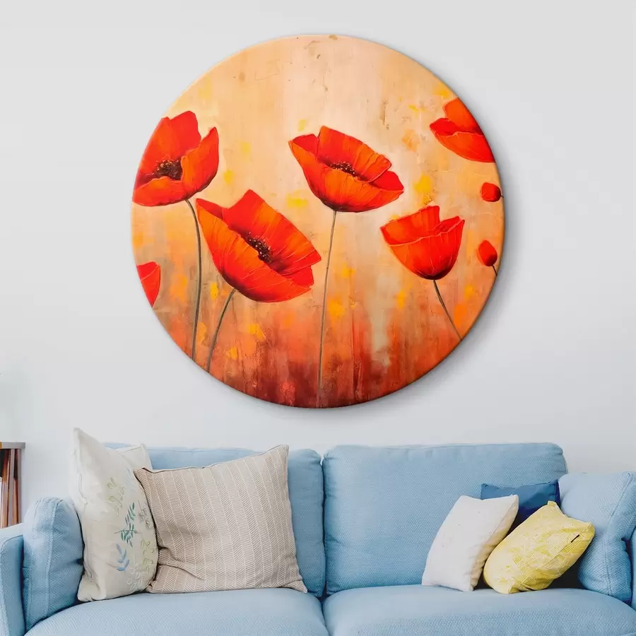  Schilderijen Rode klaprozen r42483