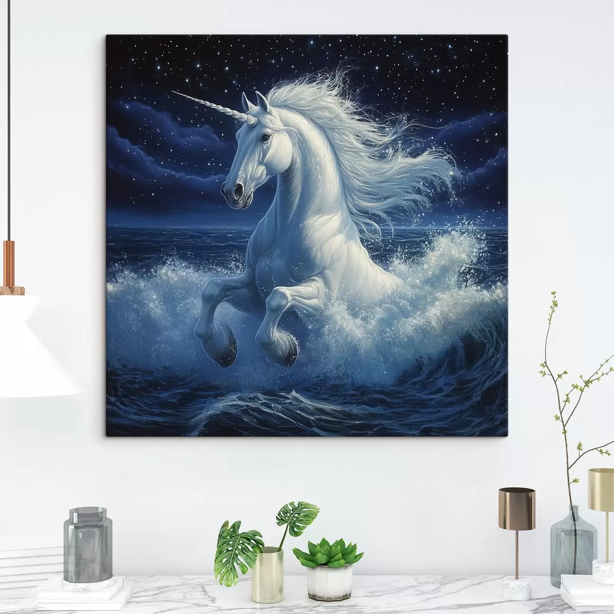  Peintures Licorne dans la mer s42505