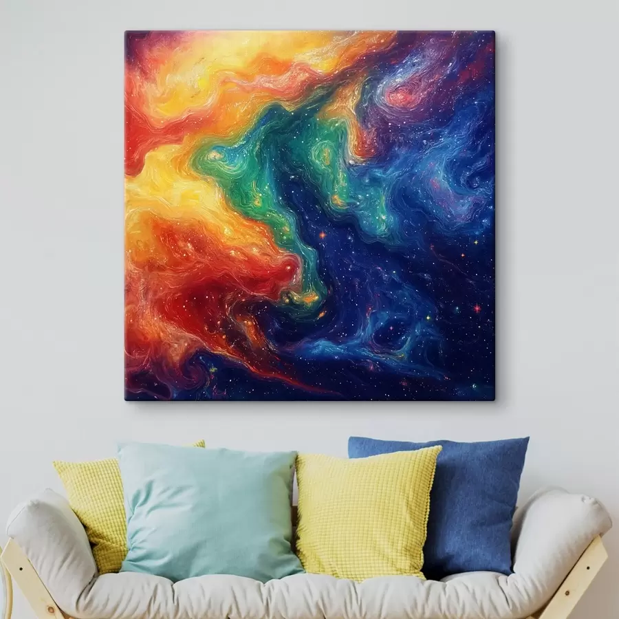  Peintures Abstraction en couleurs vives s42507