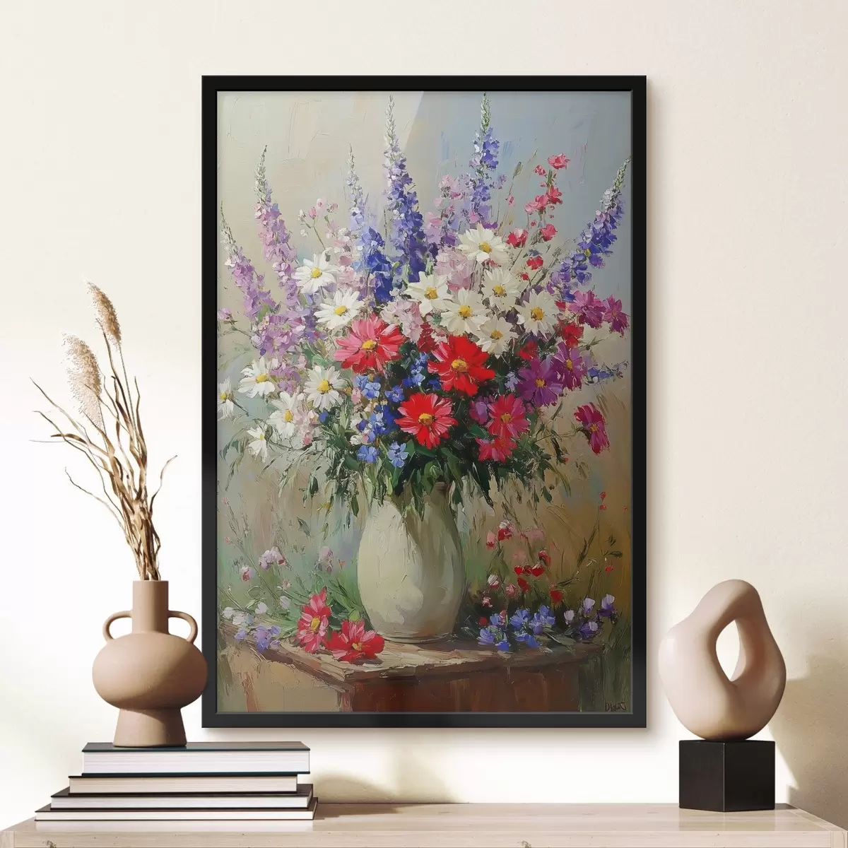 Affiche Bouquet lumineux de fleurs sauvages f42498