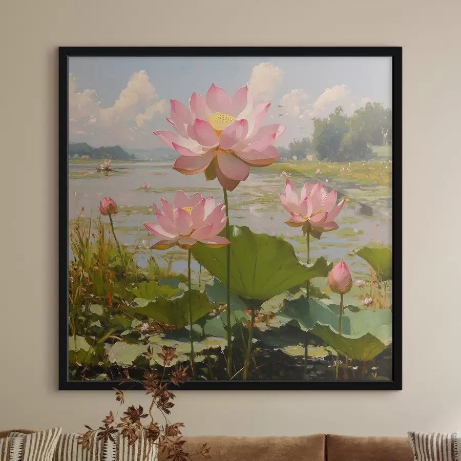 Papier peint photo Lotus sur l'eau f42502