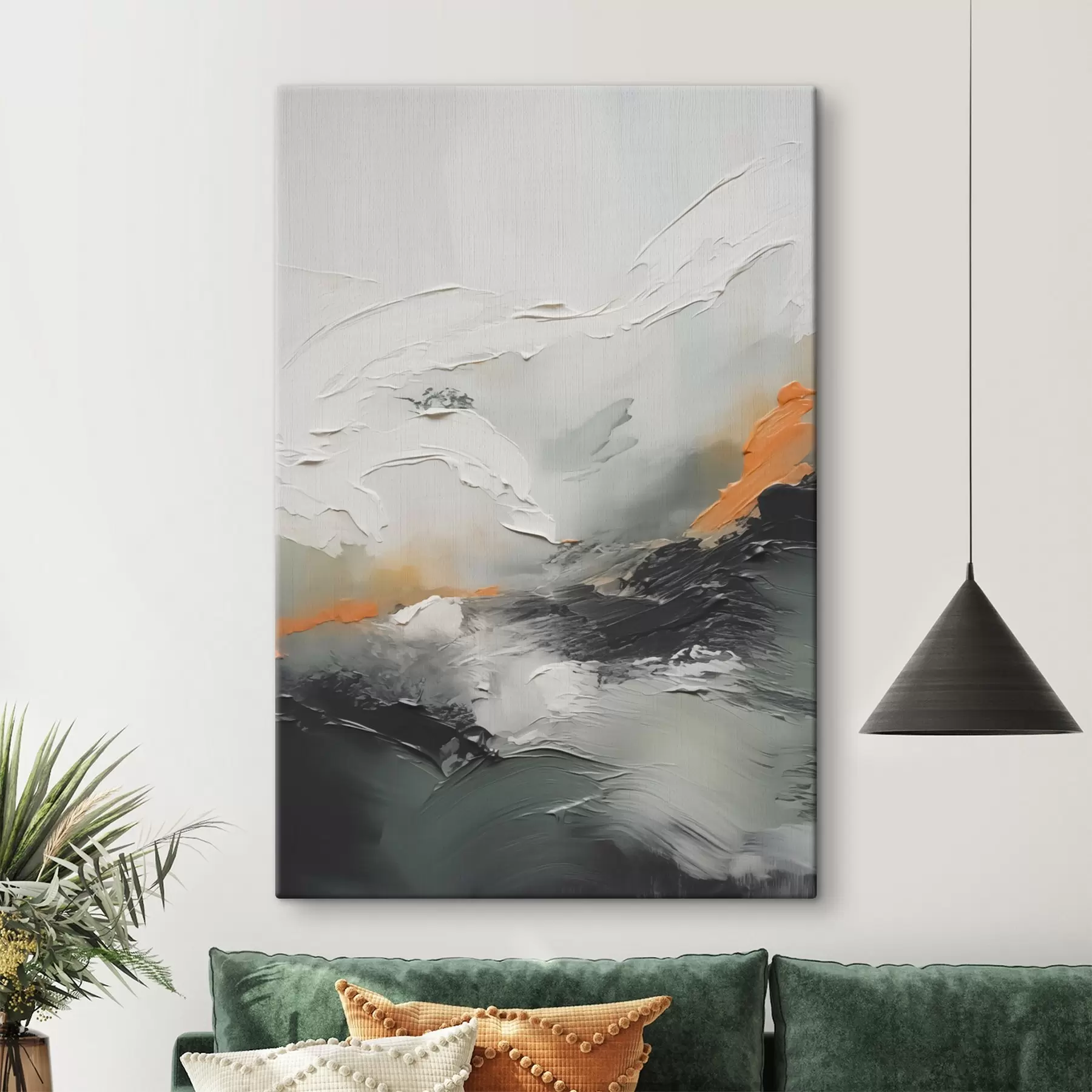 Fotobehang Abstractie imitatie van penseelstreken s42588