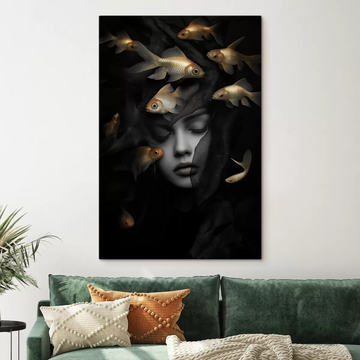  Schilderijen Het meisje en de vis s42612