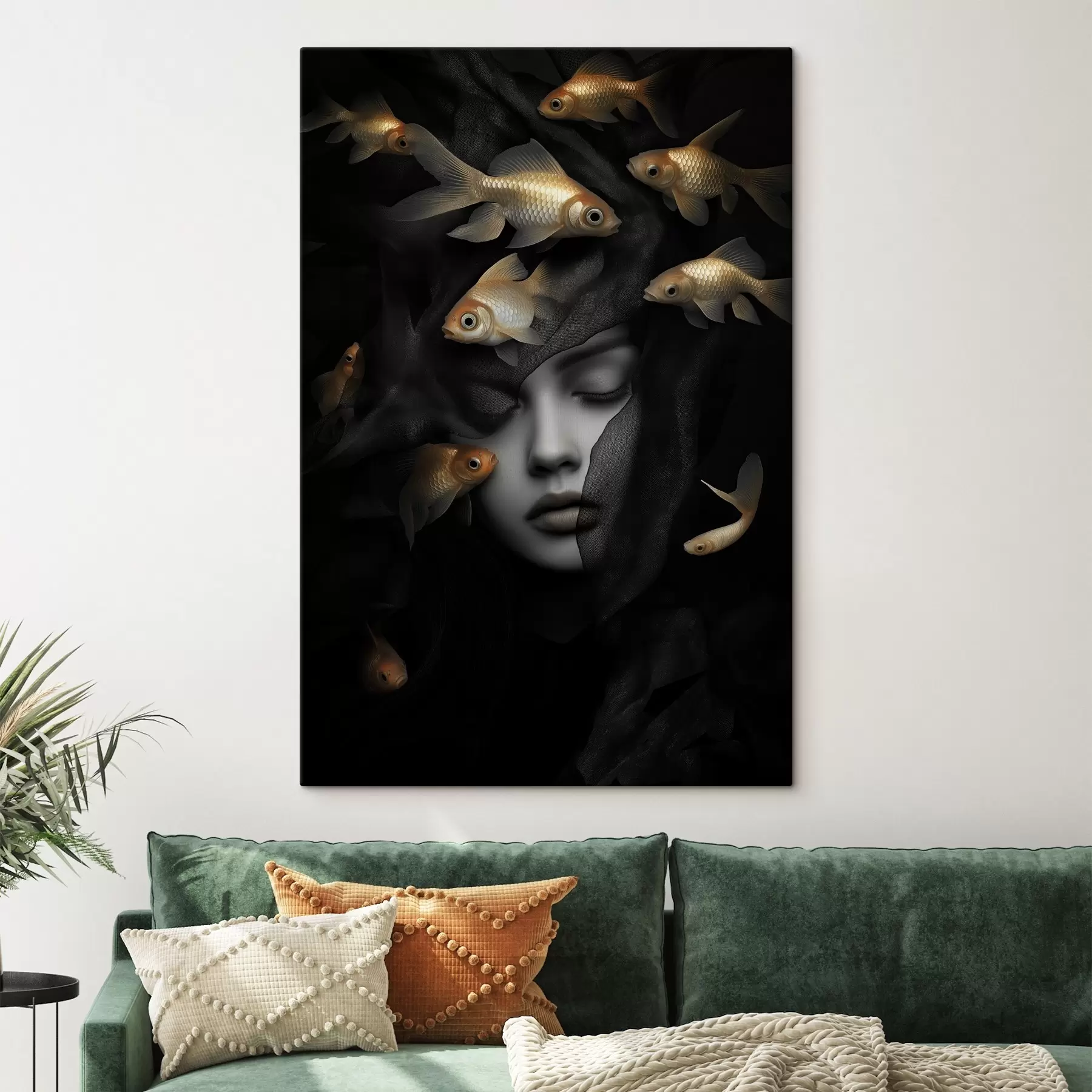  Schilderijen Het meisje en de vis s42612