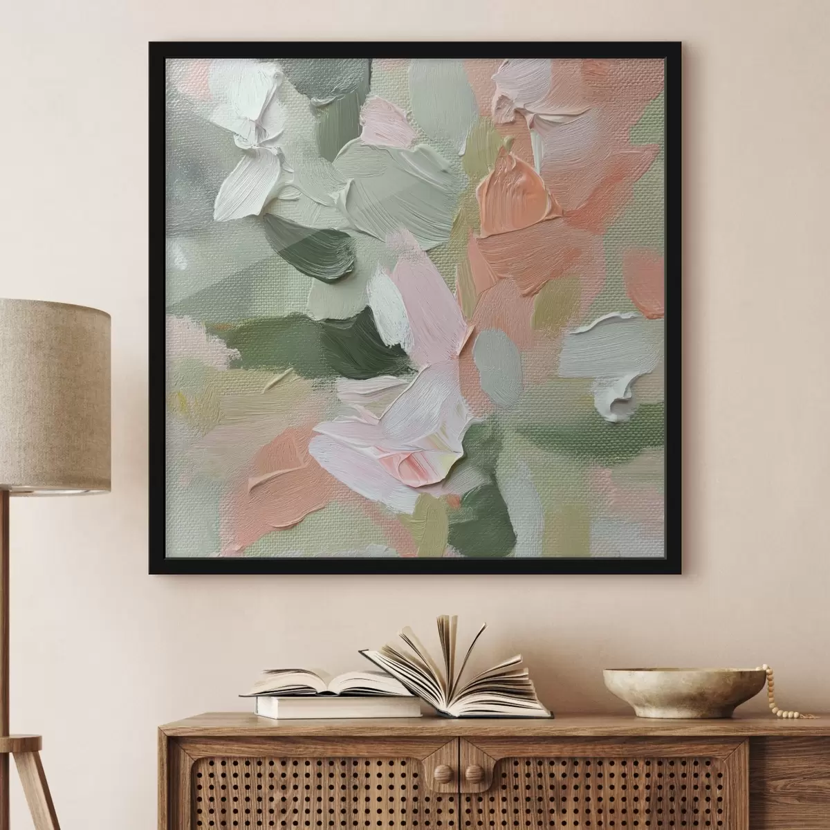 Poster Abstracte verfstreken f42600