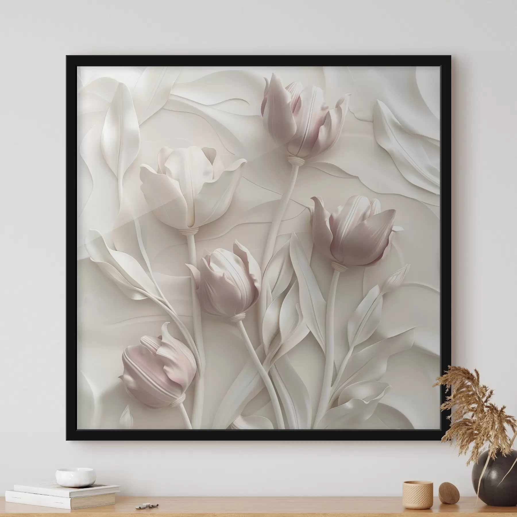 Papier peint photo Fleurs délicates volumétriques f42613