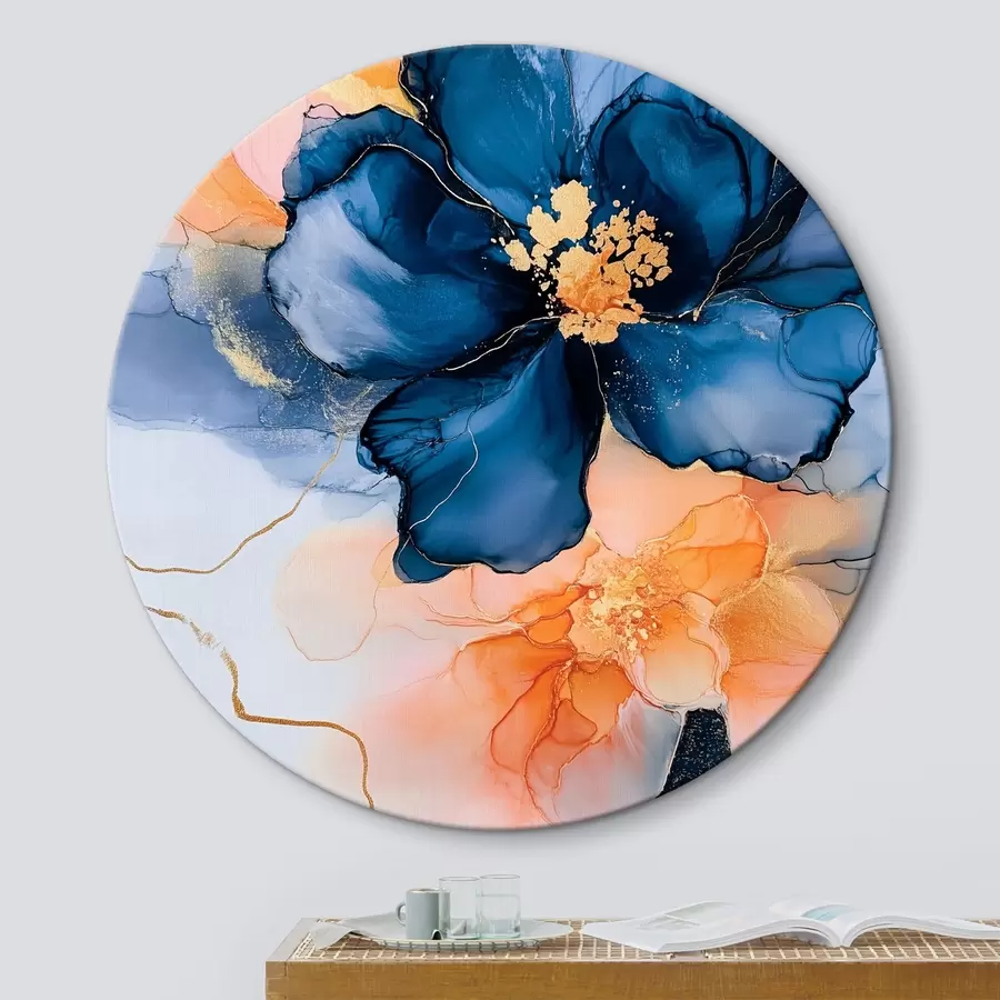  Peintures Les fleurs sont dessinées à l'aide de la technique de l'encre à l'alcool r42605