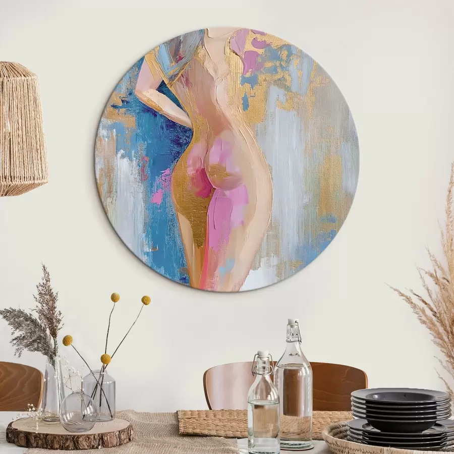  Schilderijen Abstracte tekening van het lichaam van een meisje r42611